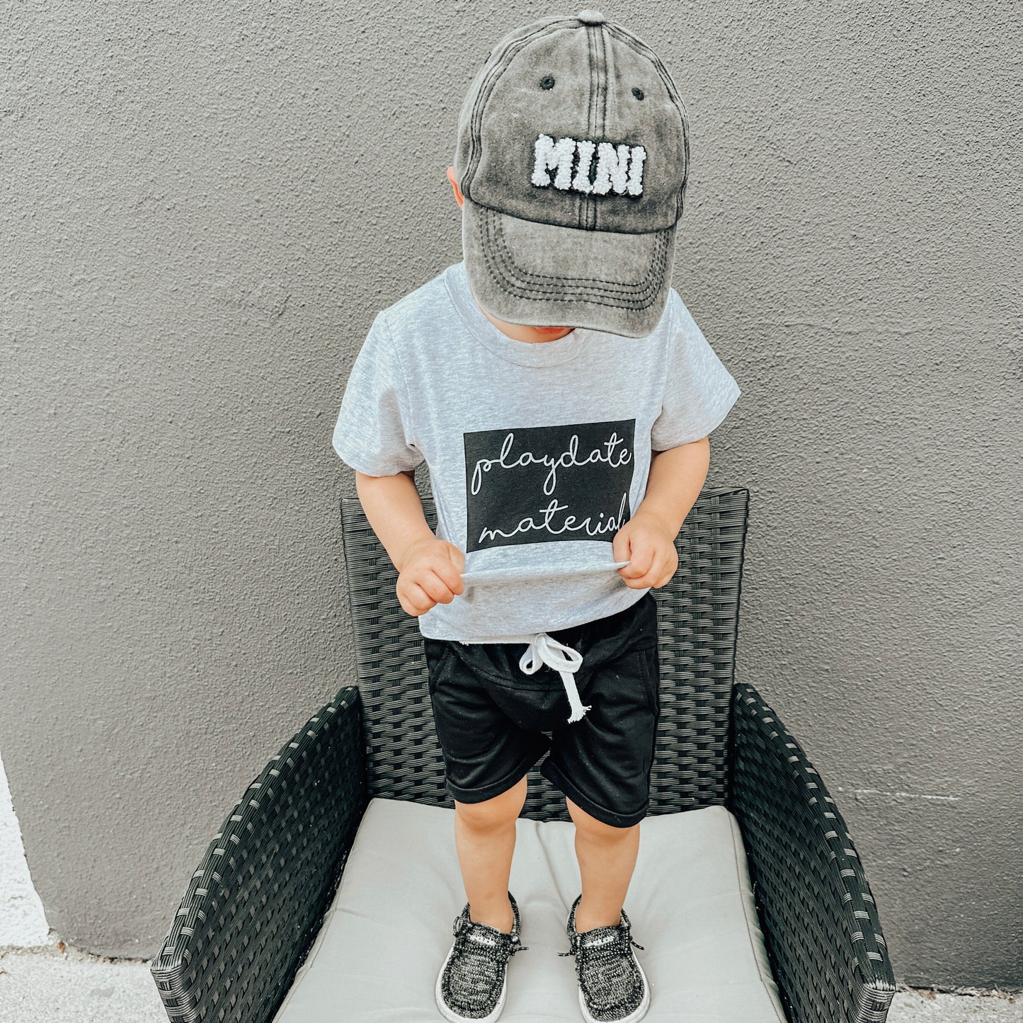 "Playdate Material" Graphic Tee