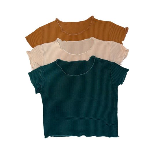 Ribbed Slouch Tee